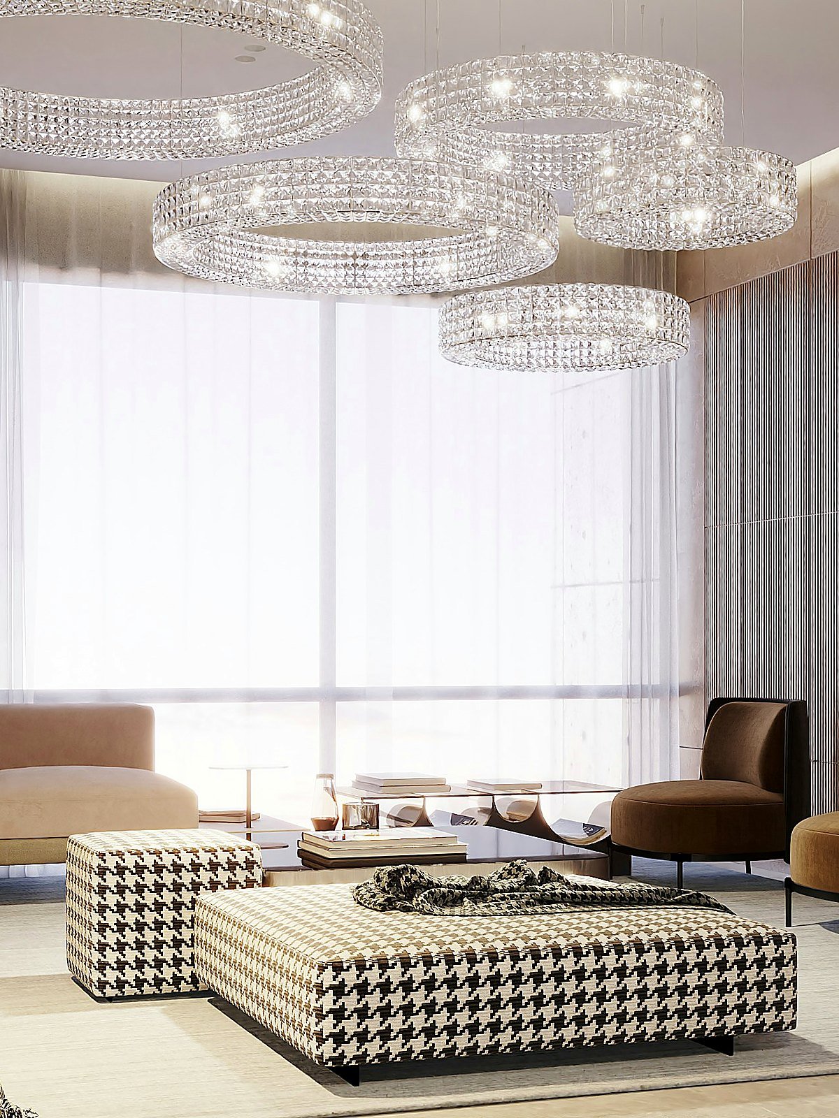 Luxury commercial lounge interior — style reference